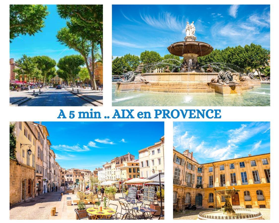 "' Impasse D'Un Instant "' 8Min Aix - Clim & Parking Leilighet Venelles Eksteriør bilde